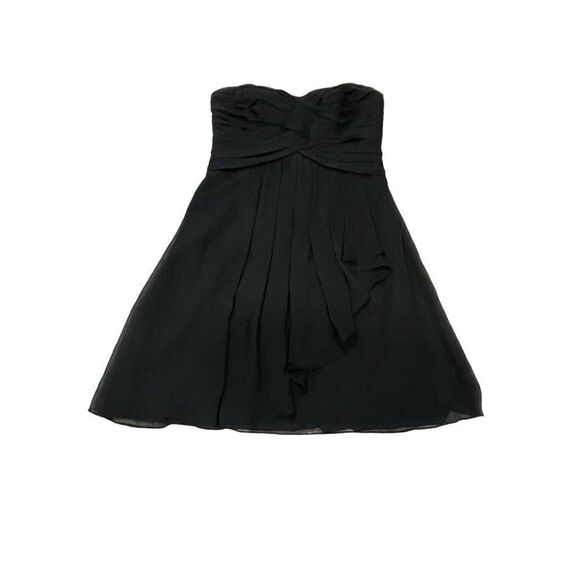 SIZE 8 black David’s bridal strapless gown style f14847 - Picture 1 of 4